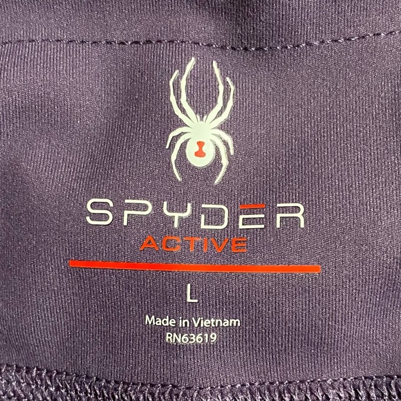 Spyder Active/Sport Leggings L Purple High Waisted Stretch Pockets Comfort NWT - Picture 8 of 9